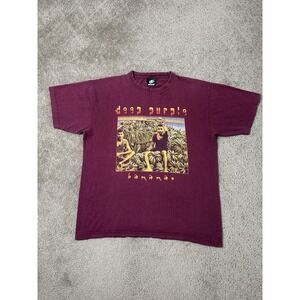 Vintage Mens Tshirt 2004 Deep Purple Bananas Concert Tour Rock Metalica, Size M